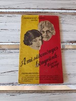 A mi süteményes könyvünk, 1920-as évekből, Váncza sütőpor reklám kiadvány, süteményes receptekkel