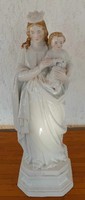 Antik nagyméretű szűz Mária szobor a Kisdeddel 1800 - as évek