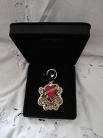 Ed Hardy  vintage Y2K kézzel készített kulcstartó dobozában     Üp