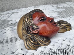 Nagyméretű art-deco kerámia fej