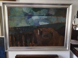 KORTÁRS MAGYAR FESTŐMŰVÉSZ - 70-ES ÉVEK - 100 X 70 CM