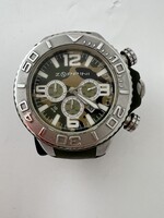 ZOPPINI -zöld férfi karóra 49mm, szilikon szíjjal