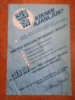 1974-ból Cséb 150 Állami Biztósító plakát.( 55,5x80,5cm)