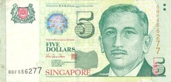 5 dollár 1999 Szingapúr Singapore 2.