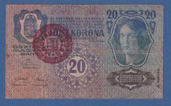 20 Korona 1913 II. Kiadás Magyarország Körbélyegző