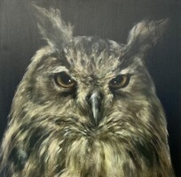 Verebics Ágnes - Füles 60 x 60 cm olaj, vászon