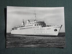 Képeslap,Németország,Sassnitz,komp hajó látkép,részlet, 1965-