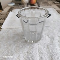 Retro üveg jégkockatartó , cukorka tartó eladó!