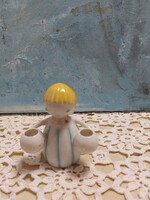 Aquincumi gyertyatartó angyalka porcelán