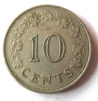 Málta 10 cent 1972 (Z22)