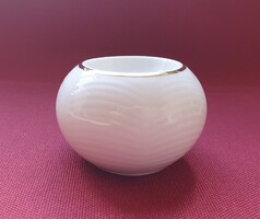Arzberg német porcelán gyertyatartó arany széllel