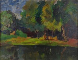 1W022 Szekfű János: Kubikgödör - 1975 45.5 x 35 cm