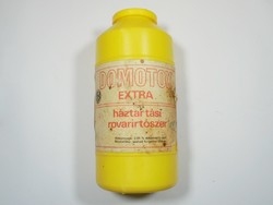 Retro rovarirtó szer műanyag flakon - Domotox extra- Nitrokémia Ipartelepek Fűzfő. 1980-es évek