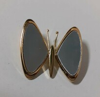 SZÉP SZÉP ÁLLAPOTÚ ARANYOZOTT PILLANGÓ ALAKÚ BROSS KITŰZŐ