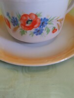 Drasche pipacsos csésze tanyerral