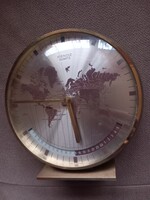 KIENZLE World Time Világóra Ritka Heinrich Möller Design Asztali Óra  Működik!!!