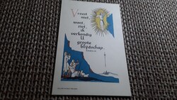 Antik vallásos képeslap.
