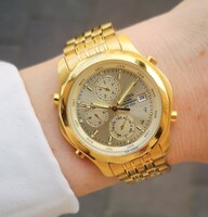 Citizen vintage chronograph quartz karóra - Tiktakwatch szervizkártyával, garanciával