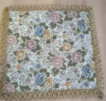 Csodaszép vintage stílusú rózsás gépi gobelin szőttes terítő