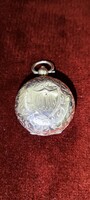 Viktoriánus, kb. 1900-ból Birminghami tömör ezüst érmetartó