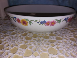 Alföldi szalmavirágos porcelán köretes tál