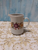 Alföldi szalmavirágos kávés porcelán tejkiöntő, tejszínes kiöntő