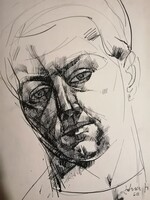 Józsa János festőművész és grafikusművész Önarckép
