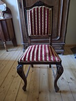 Hat darab neoreneszánsz antik tölgyfa székek