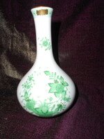Indiai kosár mintával  váza   Herendi porcelán 15 cm