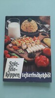 Retro 3 db különleges formájú füzetecske Sütemények + Fagylaltkelyhek + Sós főtt tészták