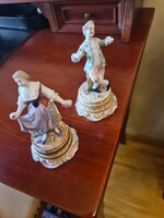 Rokokó stílusú porcelánfigura pár eladó