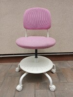 Forgó irodai szék gyerekeknek, világos rózsaszín ergonomikus. IKEA. Alkudható!