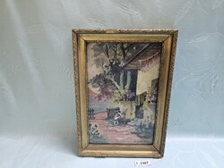 T2307 Sihwottl 1929.02.27 Jucikának olajfestmény 21x30 cm
