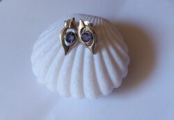 Csodás iolit köves mutatós ezüst fülbevaló