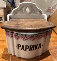 Zsolnay Ritka fali paprika tartó , fűszertartó