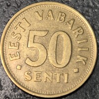 Észtország 50 sent, 1992.