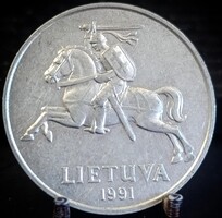 Litvánia 5 Centas, 1991 C10C2