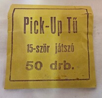 Gramofon tű, bontatlan papírtasakban.