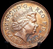 Egyesült Királyság 1 penny, 2000 06D2