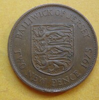 Angol gyarmat Jersey 2 pence 1975    (O42)