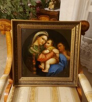 Biedermeier ragyogó szentkép!