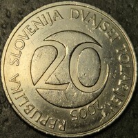 Szlovénia 20 Tolár (Tallér), 2005.
