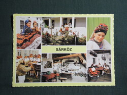 Képeslap,Alsónyék,Decs,Őcsény,Sárpilis,Sárköz népviselet,népművészet látkép,részlet,1982-