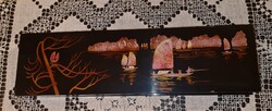 Távolkeleti fa lakkozott doboz, 37×10,5cm