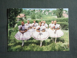Képeslap,Rimóc népviselet,népművészet látkép,részlet,1968-