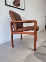 Vintage dán, jelzett teakfa fotel- letisztult forma, időtlen design