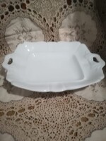 Fehér porcelán füles kínáló tál