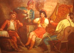 KURIÓZUM ! MULATÓ KURUCOK CSODÁS HATALMAS SZOMOLNOKI FRIEDRICH GÁBOR / 1916-1965 / KÉP
