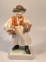 Malaclopó - Herendi porcelán figura -19 cm - Vastagh Gy.né munkája   P2