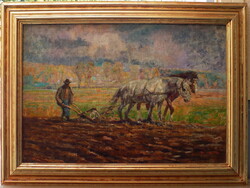 Cserna Károly 1867-1944 (Korai munka) Eredetiség igazolással Számlával